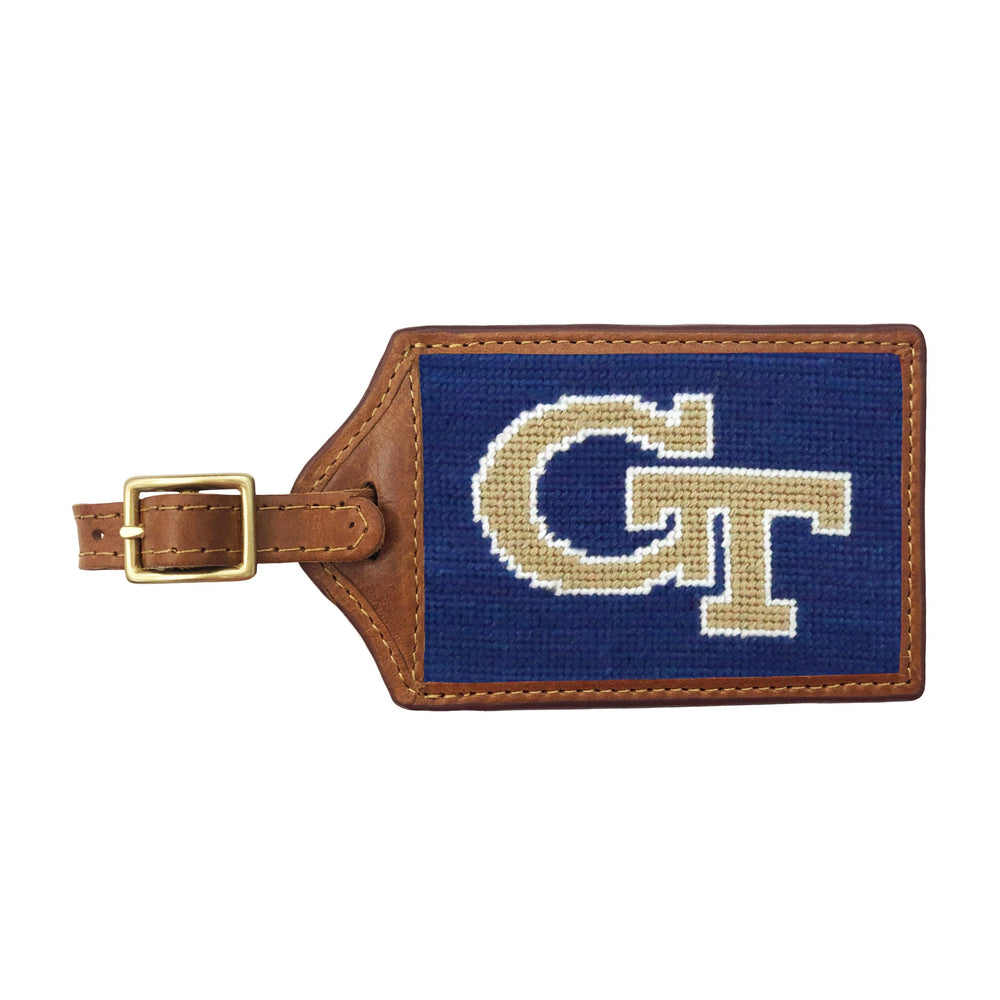 Smathers and Branson Georgia Tech Needlepoint Luggage Tag 