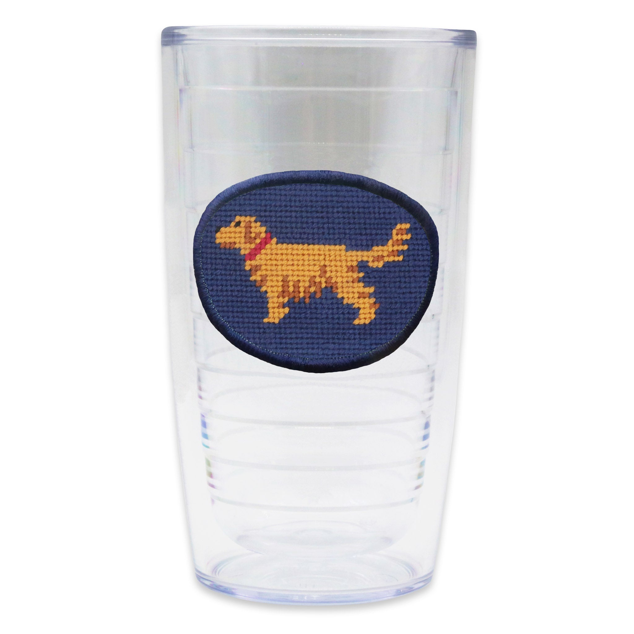 Smathers and Branson Golden Retriever Needlepoint Tervis Tumbler Classic Navy   