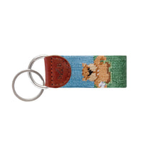 Smathers and Branson Gopher Golf Needlepoint Key Fob  