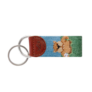 Smathers and Branson Gopher Golf Needlepoint Key Fob  