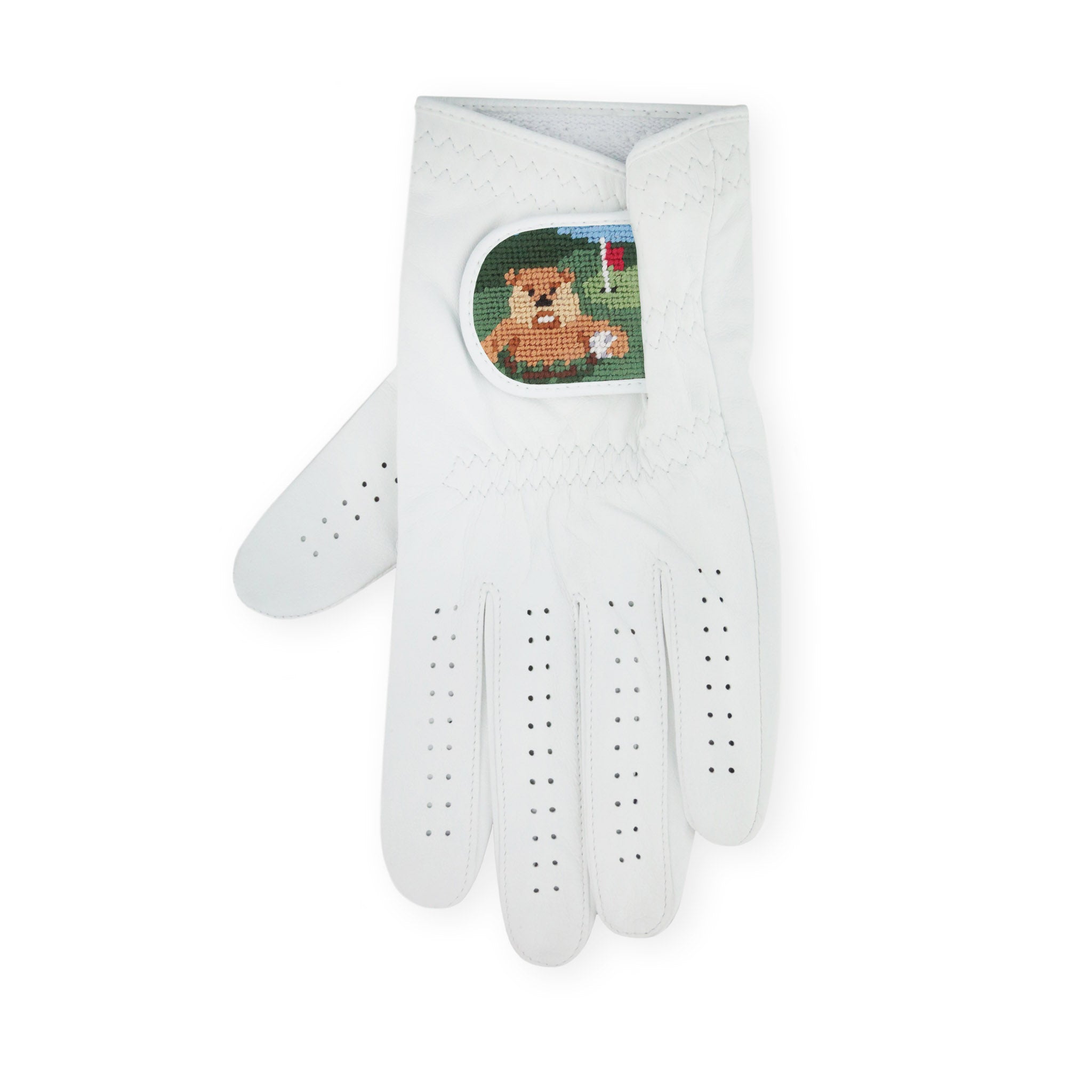 Smathers and Branson Gopher Golf Multi Needlepoint Golf Gloves  