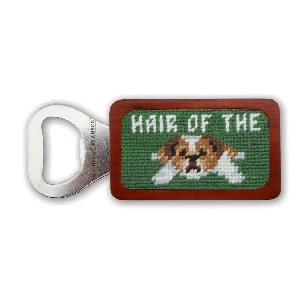Smathers and Branson Hair of the Dog Sage Needlepoint Bottle Opener  