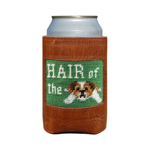 Smathers and Branson Hair of the Dog Sage Needlepoint Can Cooler   