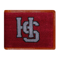 Smathers and Branson Hampden-Sydney Needlepoint Bi-Fold Wallet 