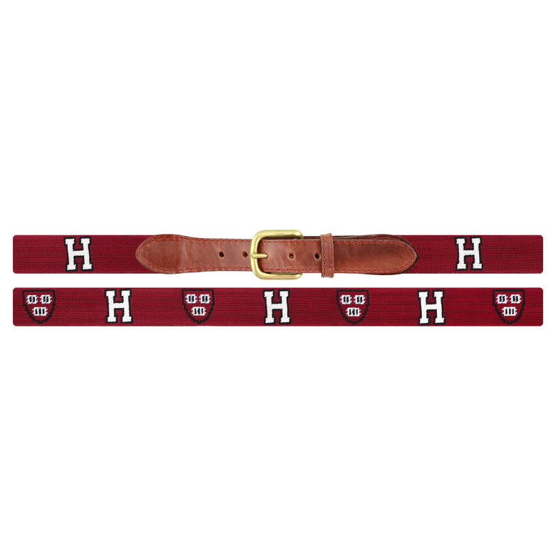 Smathers and Branson Harvard H-Shield Belt Garnet