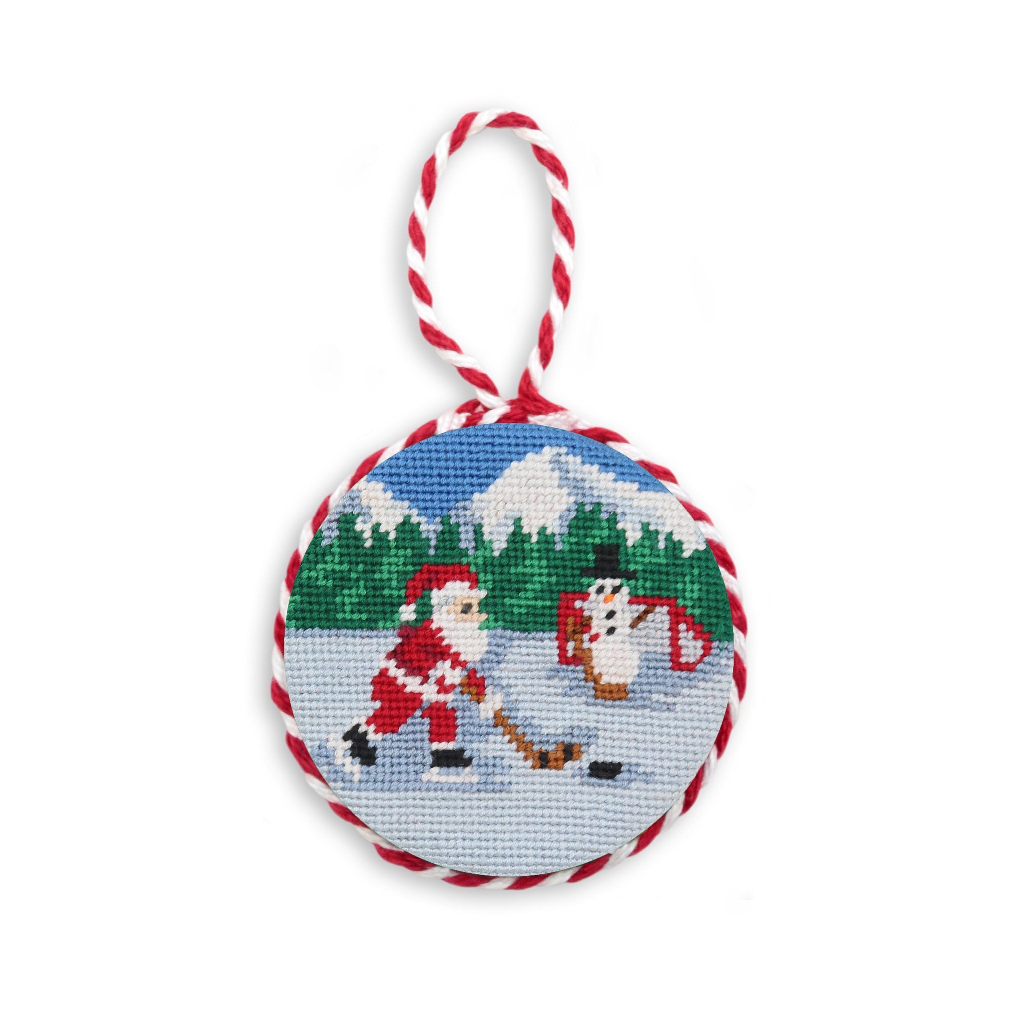Hockey Santa Stocking Ornament - Thumbnail 2