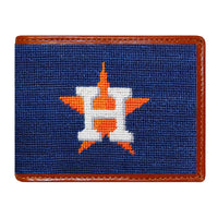 Smathers and Branson Houston Astros Needlepoint Bi-Fold Wallet 