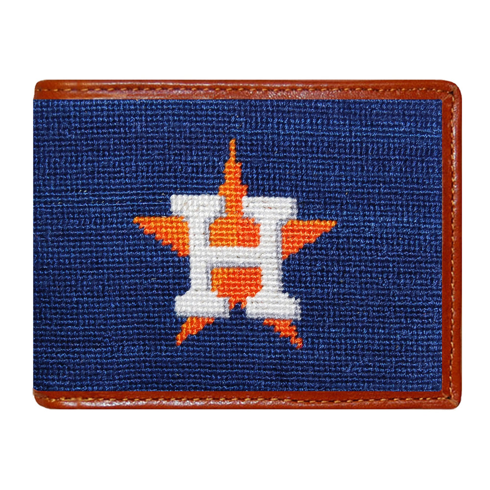 Smathers and Branson Houston Astros Needlepoint Bi-Fold Wallet 