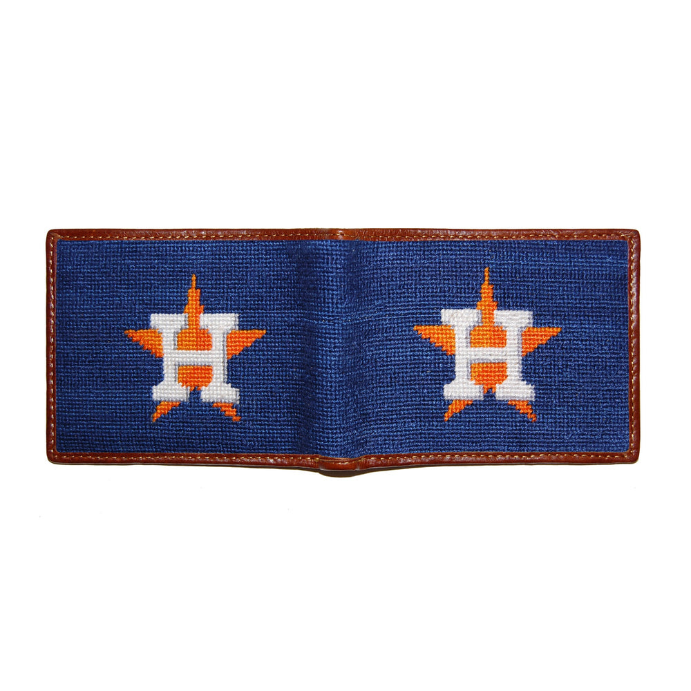 Smathers and Branson Houston Astros Needlepoint Bi-Fold Wallet 