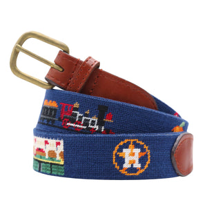 Smathers and Branson Houston Astros Needlepoint Life Belt Classic Navy 