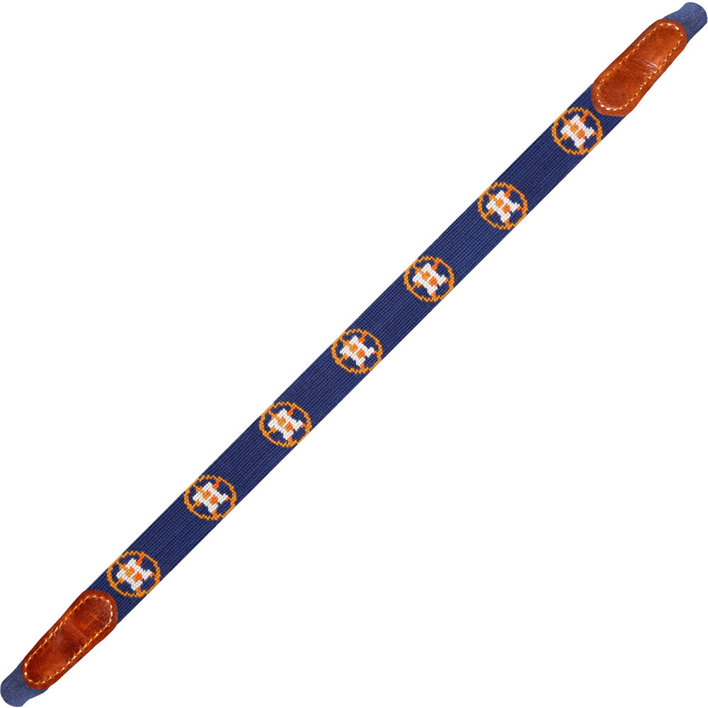 Smathers and Branson Houston Astros Needlepoint Sunglass Strap Laid out 