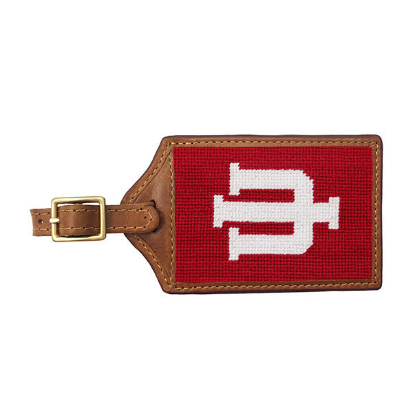 Smathers and Branson Indiana Needlepoint Luggage Tag 