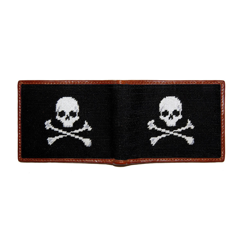 Smathers and Branson Jolly Roger Wallet Black