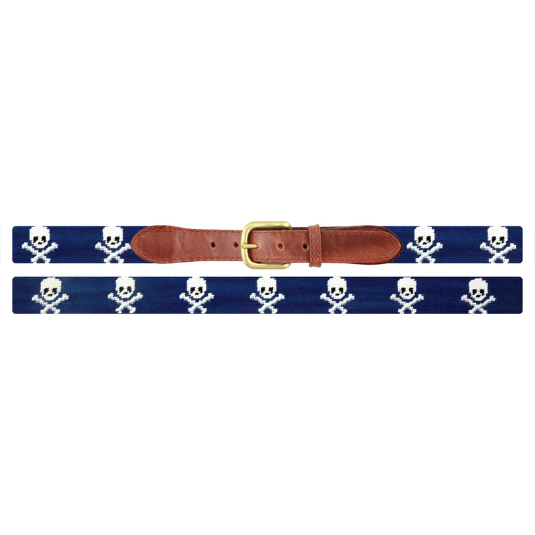 Smathers and Branson Jolly Roger Belt Classic Navy