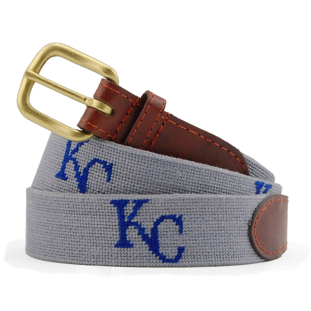 Smathers and Branson Kansas City Royals Cooperstown Needlepoint Belt 
