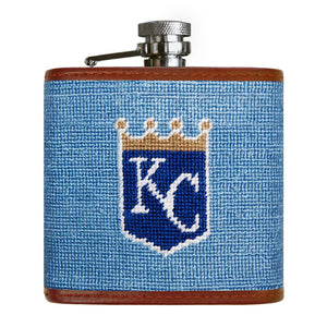Smathers and Branson Kansas City Royals Needlepoint Flask Front 