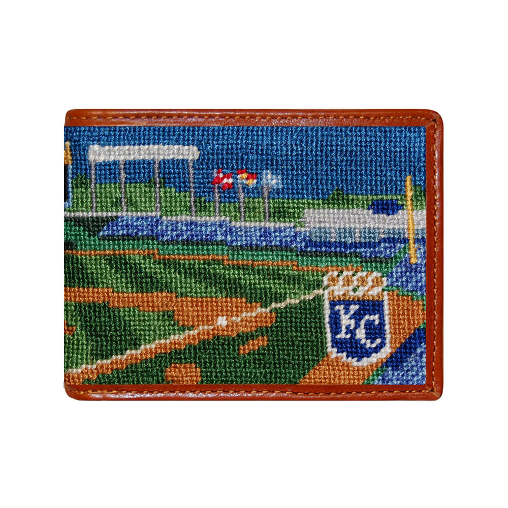 Smathers and Branson Kansas City Royals Stadium Needlepoint Bi-Fold Wallet 