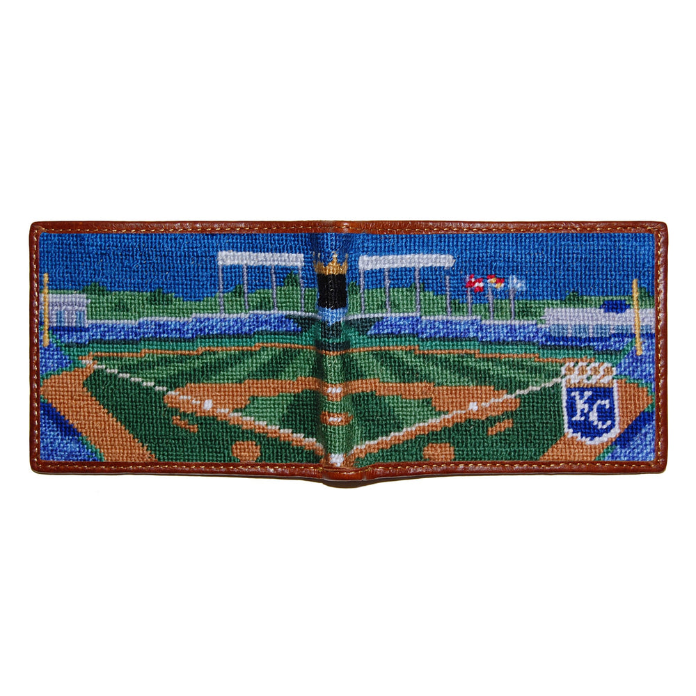 Smathers and Branson Kansas City Royals Stadium Needlepoint Bi-Fold Wallet 