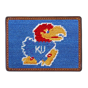 Smathers and Branson Kansas Needlepoint Credit Card Wallet Front side