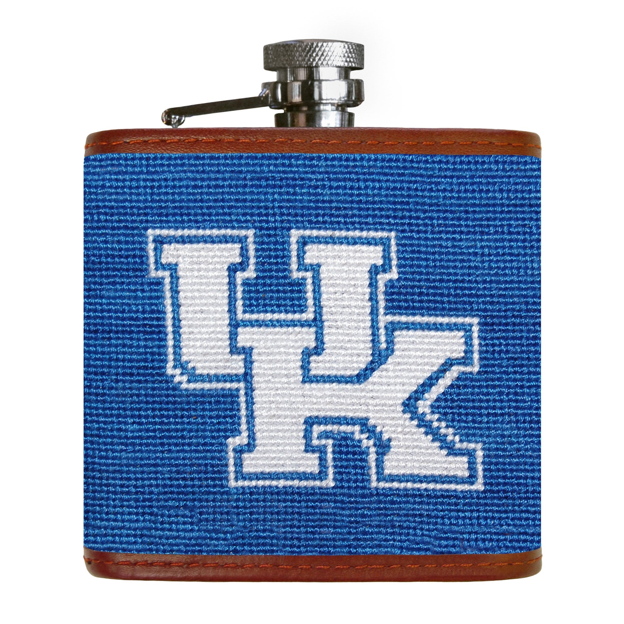 Smathers and Branson Kentucky Needlepoint Flask Front 
