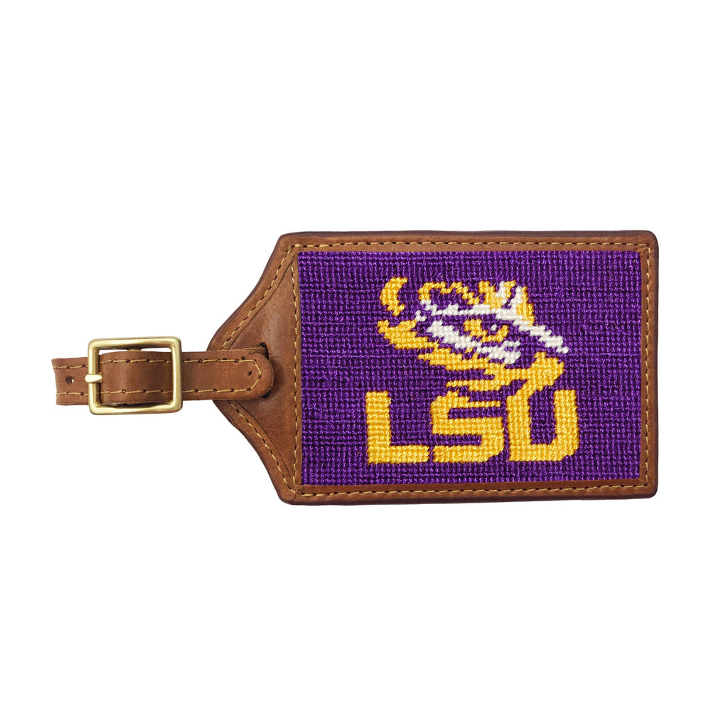 Smathers and Branson LSU Needlepoint Luggage Tag 