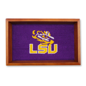 Smathers and Branson LSU Needlepoint Valet Tray  