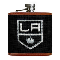 Smathers and Branson Los Angeles Kings Needlepoint Flask Front 