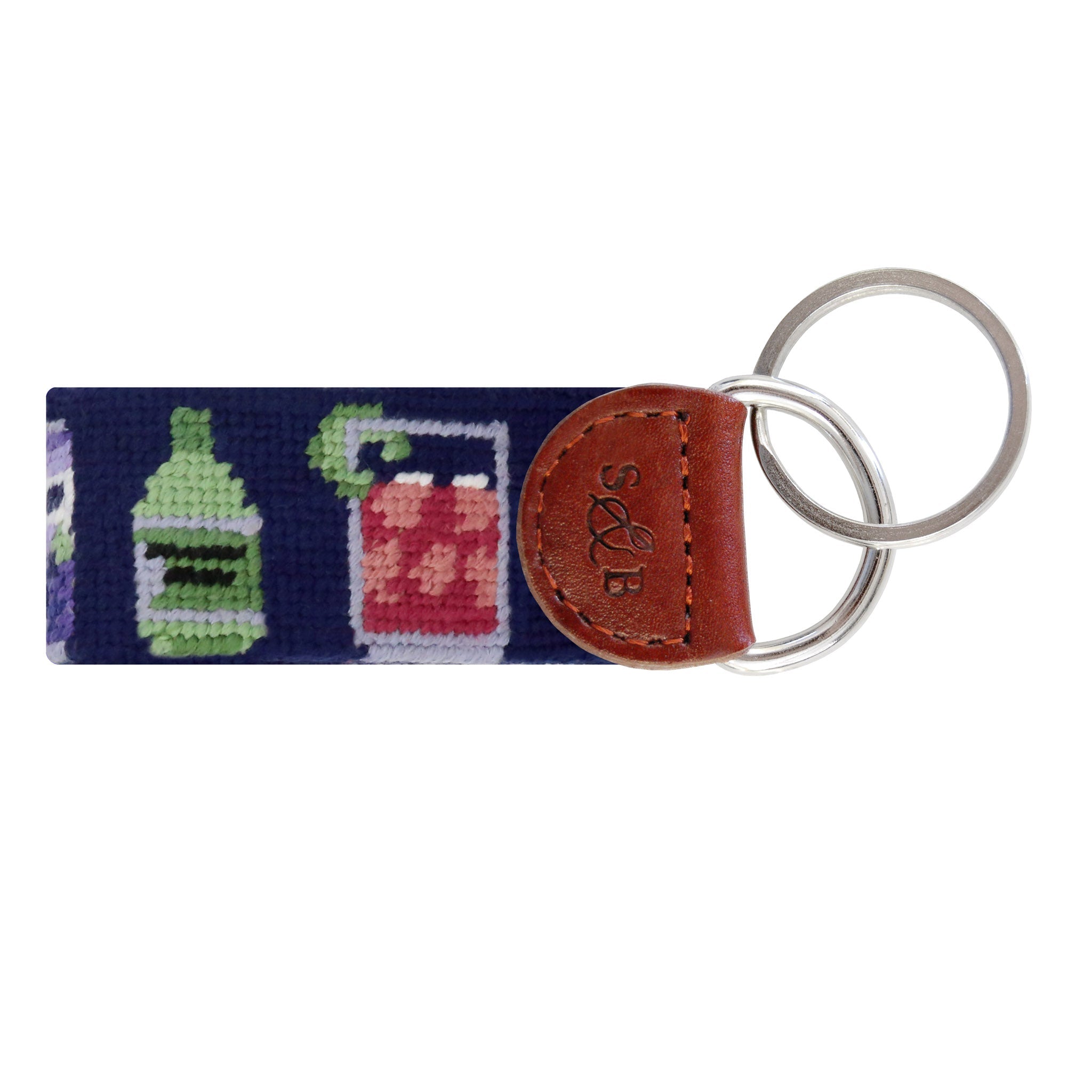 Make a Transfusion Key Fob Dark Navy Smathers Branson