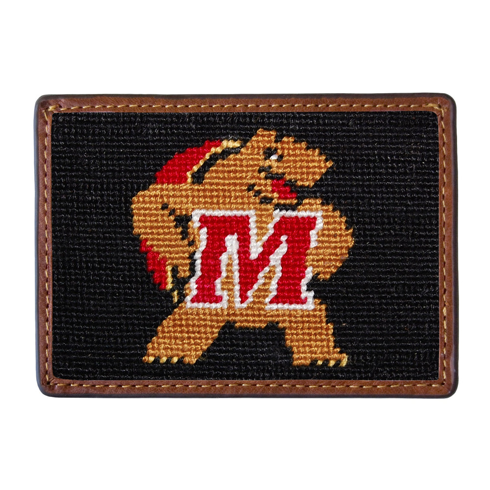 Smathers and Branson Maryland Needlepoint Credit Card Wallet Front side