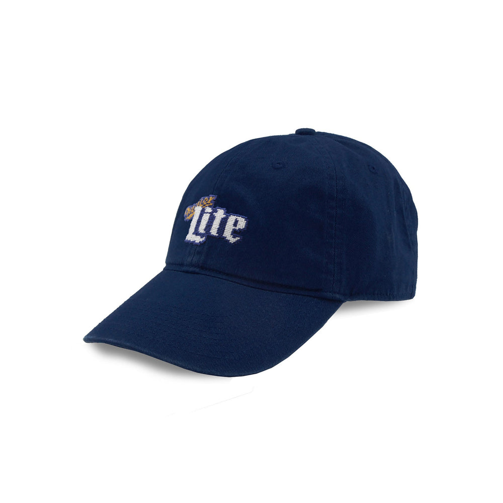 Smathers and Branson Miller Lite Navy Needlepoint Hat