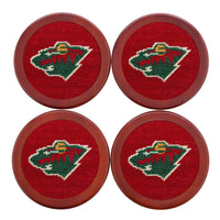 Smathers and Branson Minnesota Wild Needlepoint Coasters   