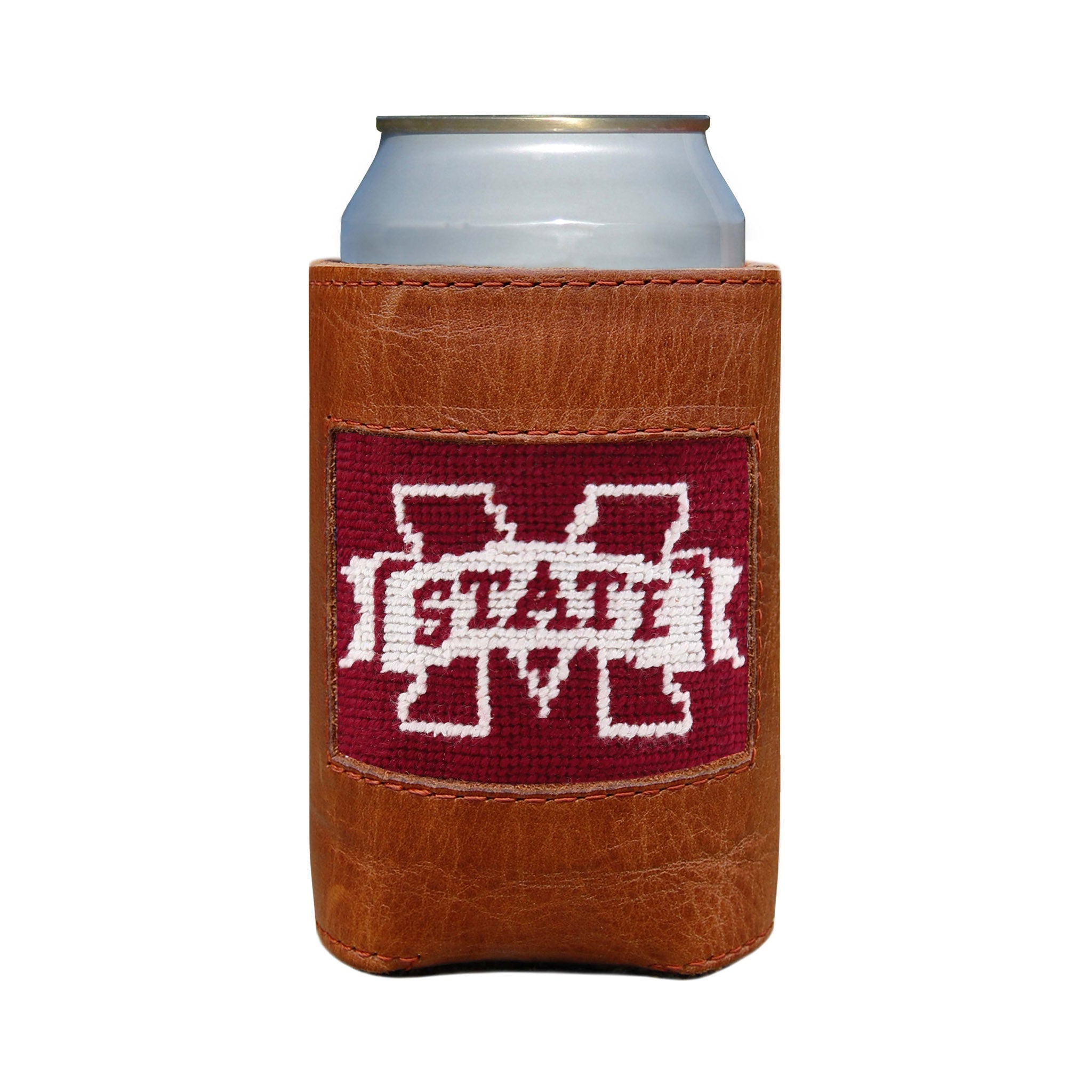 Smathers and Branson Mississippi State Needlepoint Can Cooler   