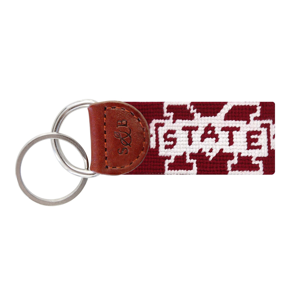 Smathers and Branson Mississippi State Needlepoint Key Fob  