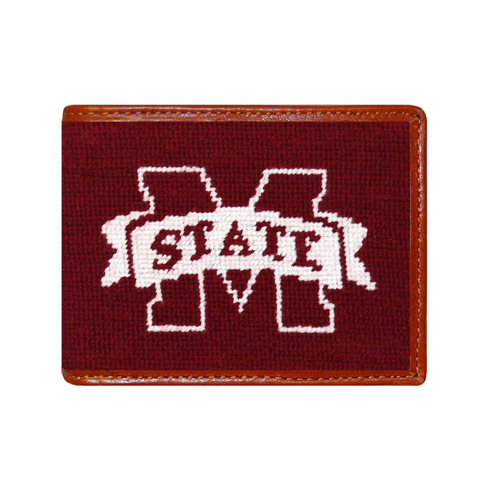 Smathers and Branson Mississippi  State Needlepoint Bi-Fold Wallet 