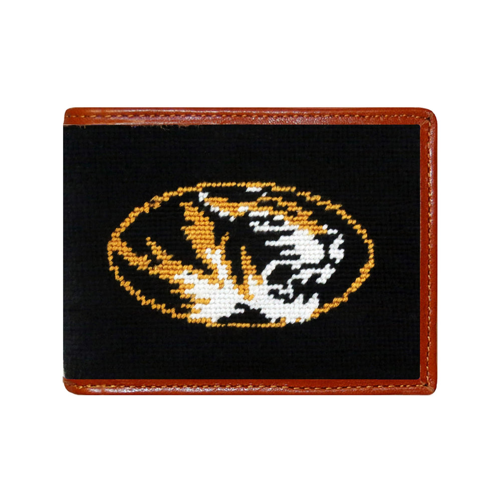 Smathers and Branson Missouri Needlepoint Bi-Fold Wallet Black  