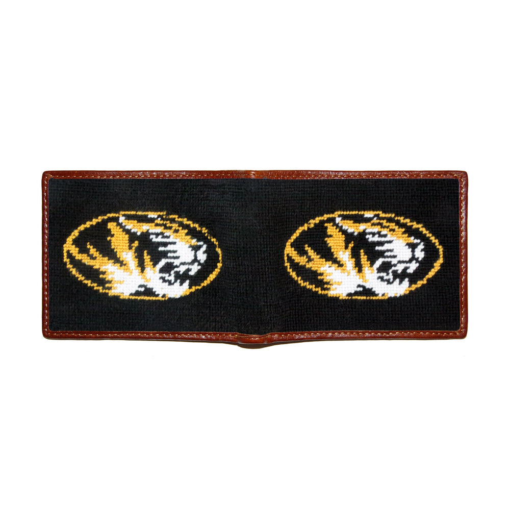 Smathers and Branson Missouri Needlepoint Bi-Fold Wallet Black  