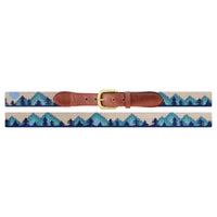 Smathers and Branson Mod Mountain Needlepoint Belt Laid Out 