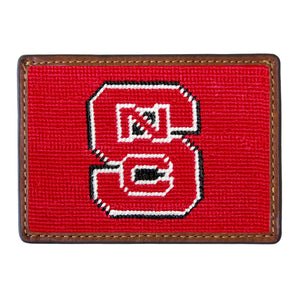 Smathers and Branson NC State Needlepoint Credit Card Wallet Front side