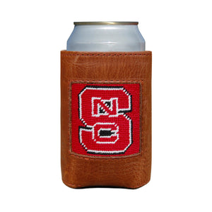 Smathers and Branson NC State Needlepoint Can Cooler On a Can 