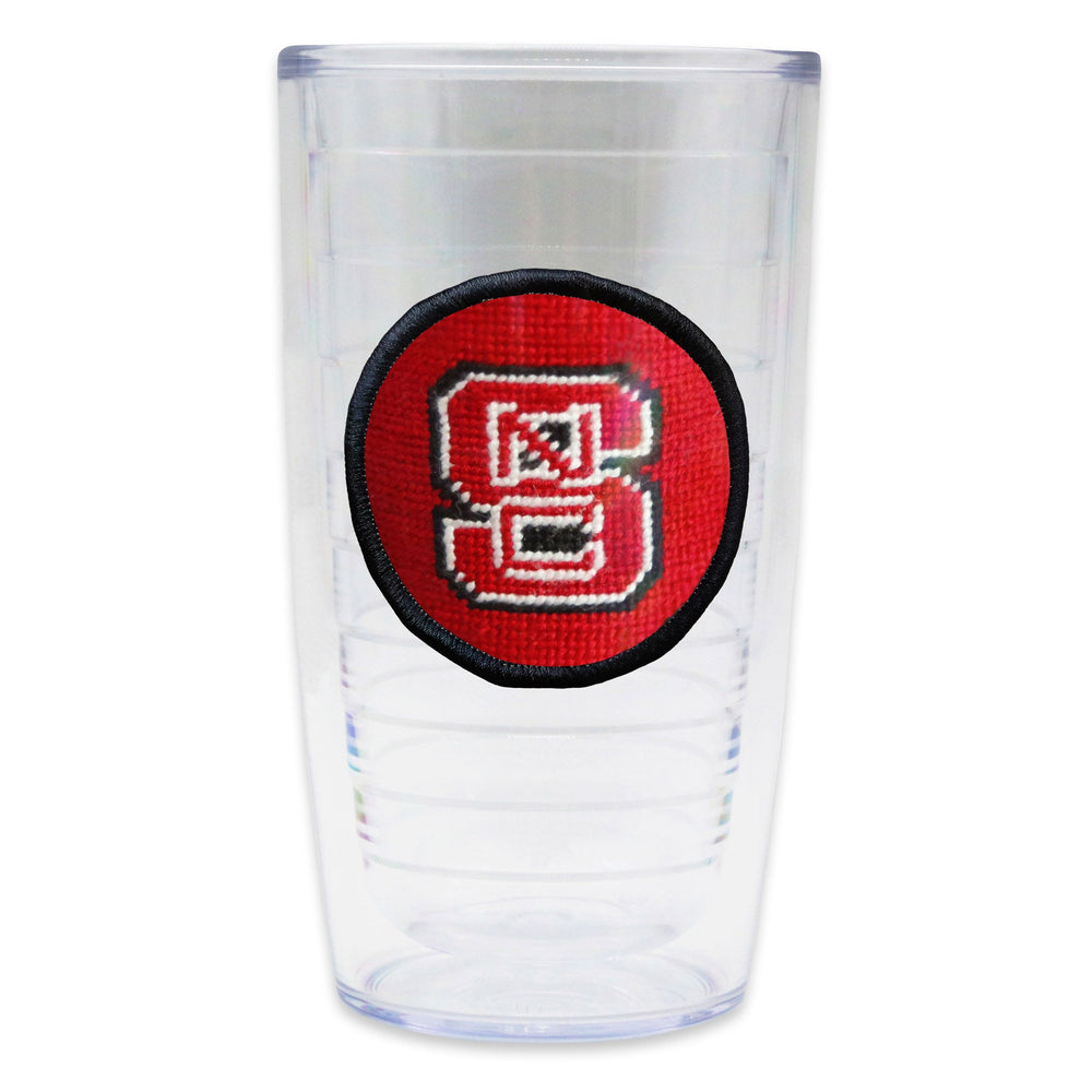 Smathers and Branson NC State Needlepoint Tervis Tumbler Red Black Edge   