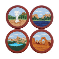 Smathers and Branson National Park Scene Needlepoint Coasters    