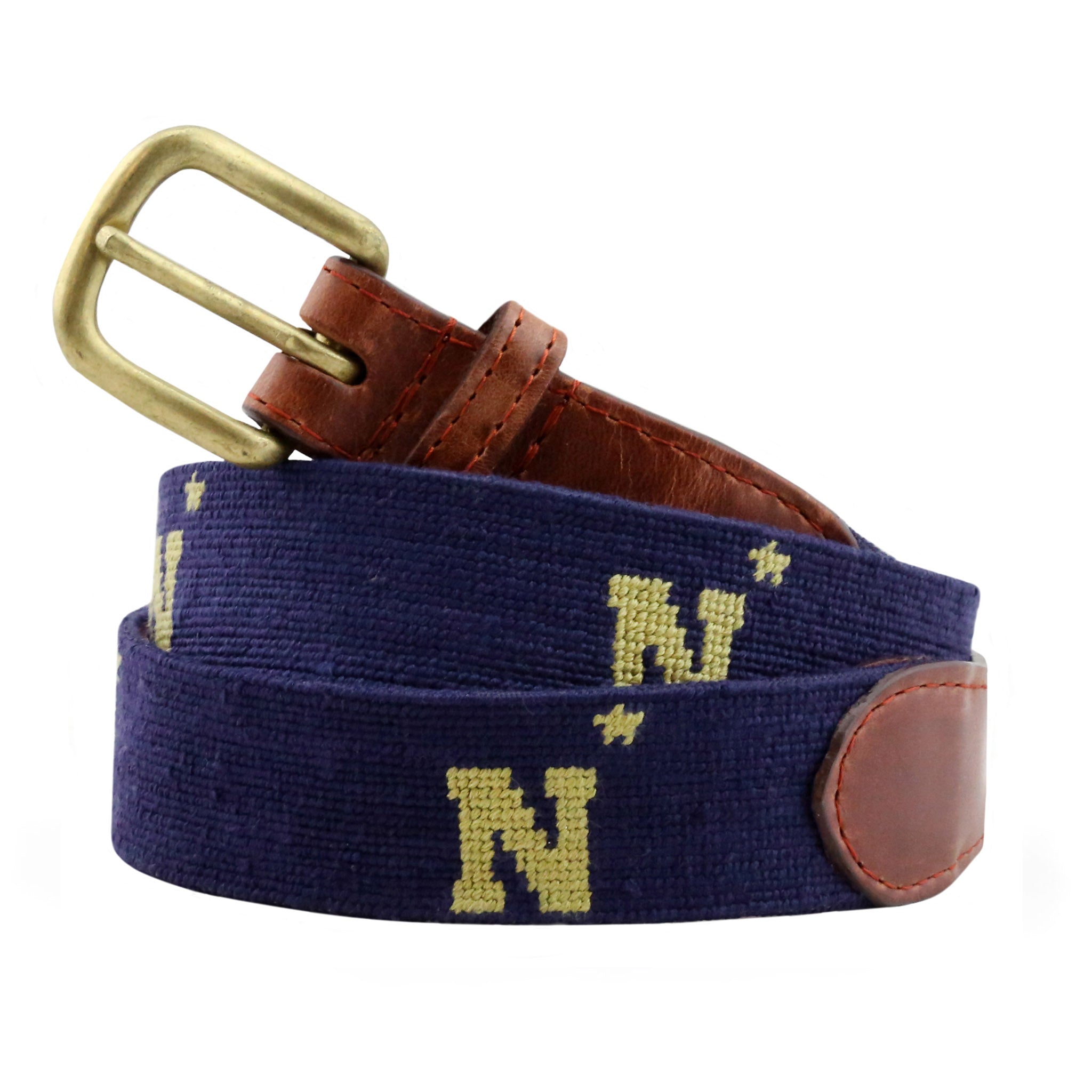 Smathers and Branson Naval Academy Needlepoint Belt 