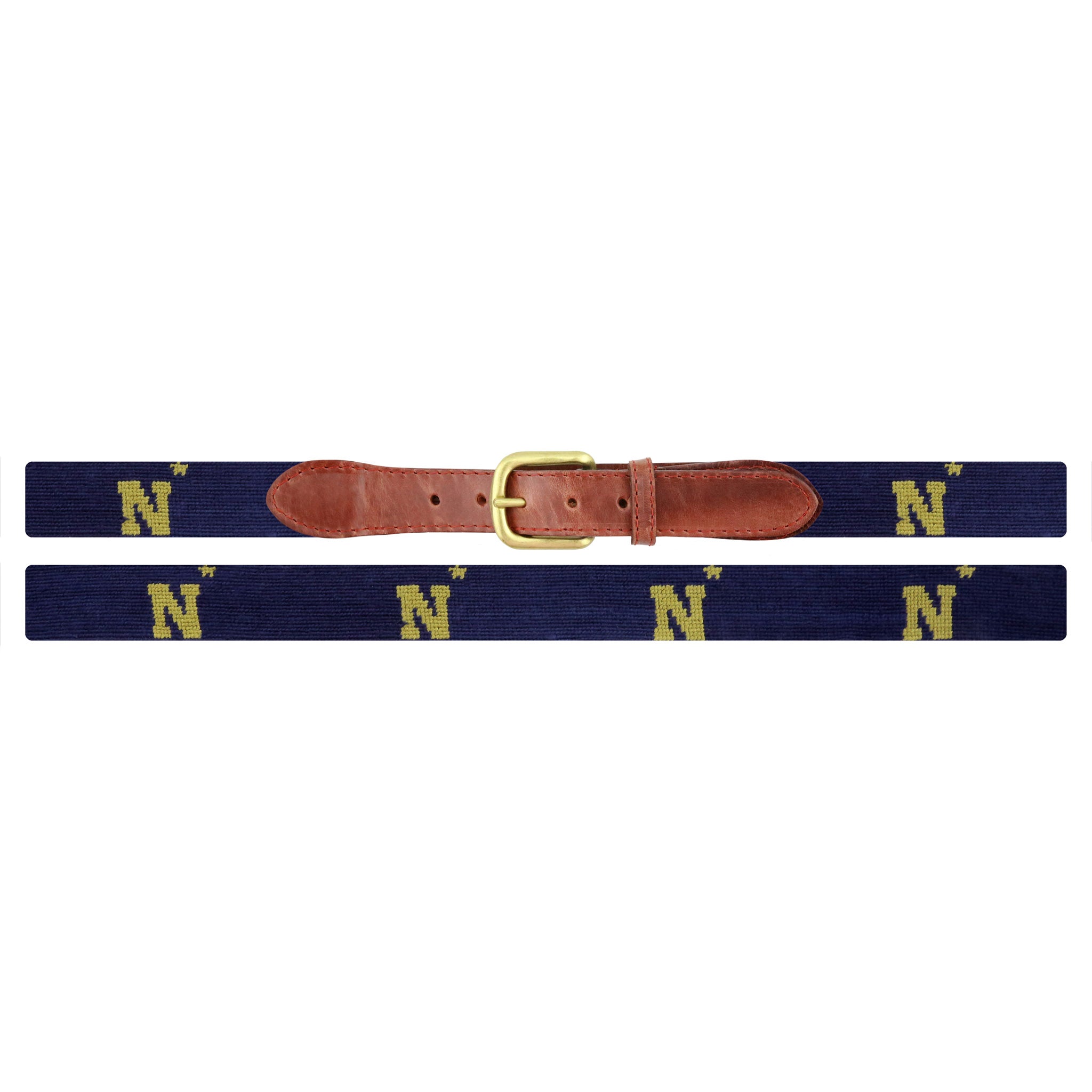 Smathers and Branson Naval Academy Needlepoint Belt Laid Out 
