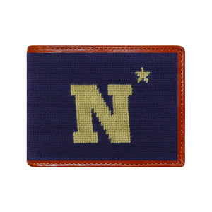 Smathers and Branson Naval Academy Needlepoint Bi-Fold Wallet