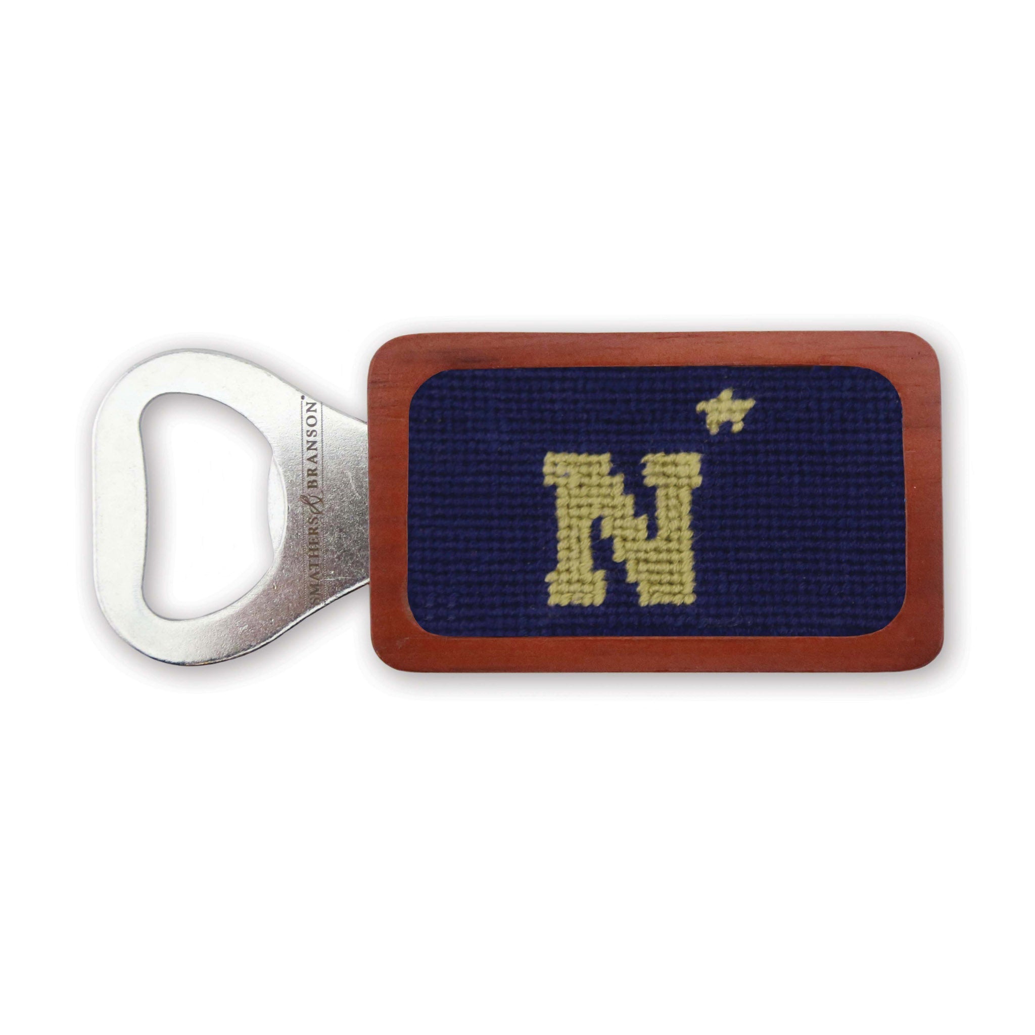 Smathers and Branson Naval Academy Needlepoint Bottle Opener 