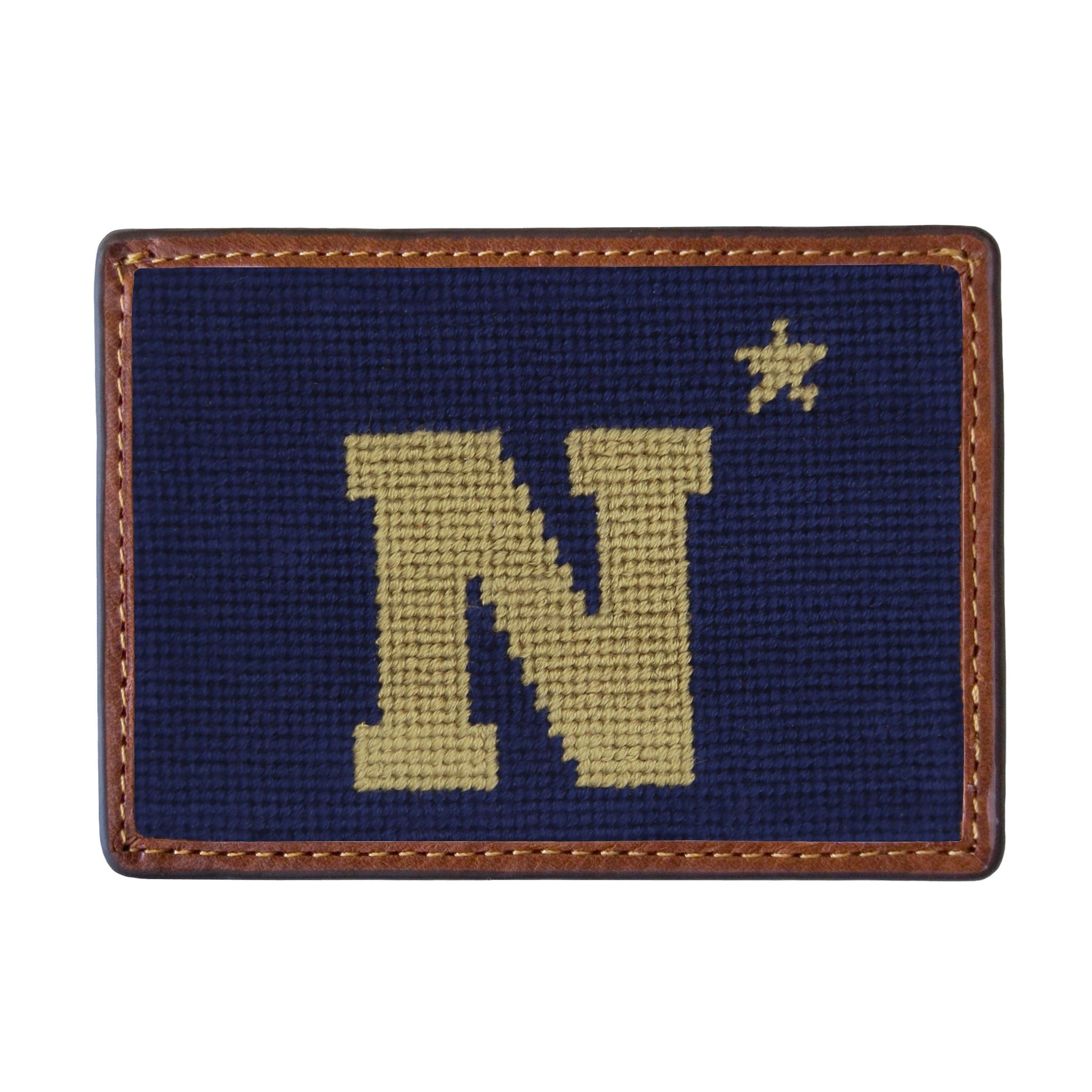 Smathers and Branson Naval Academy Needlepoint Credit Card Wallet 