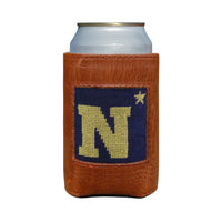 Smathers and Branson Naval Academy Needlepoint Can Cooler Dark Navy  