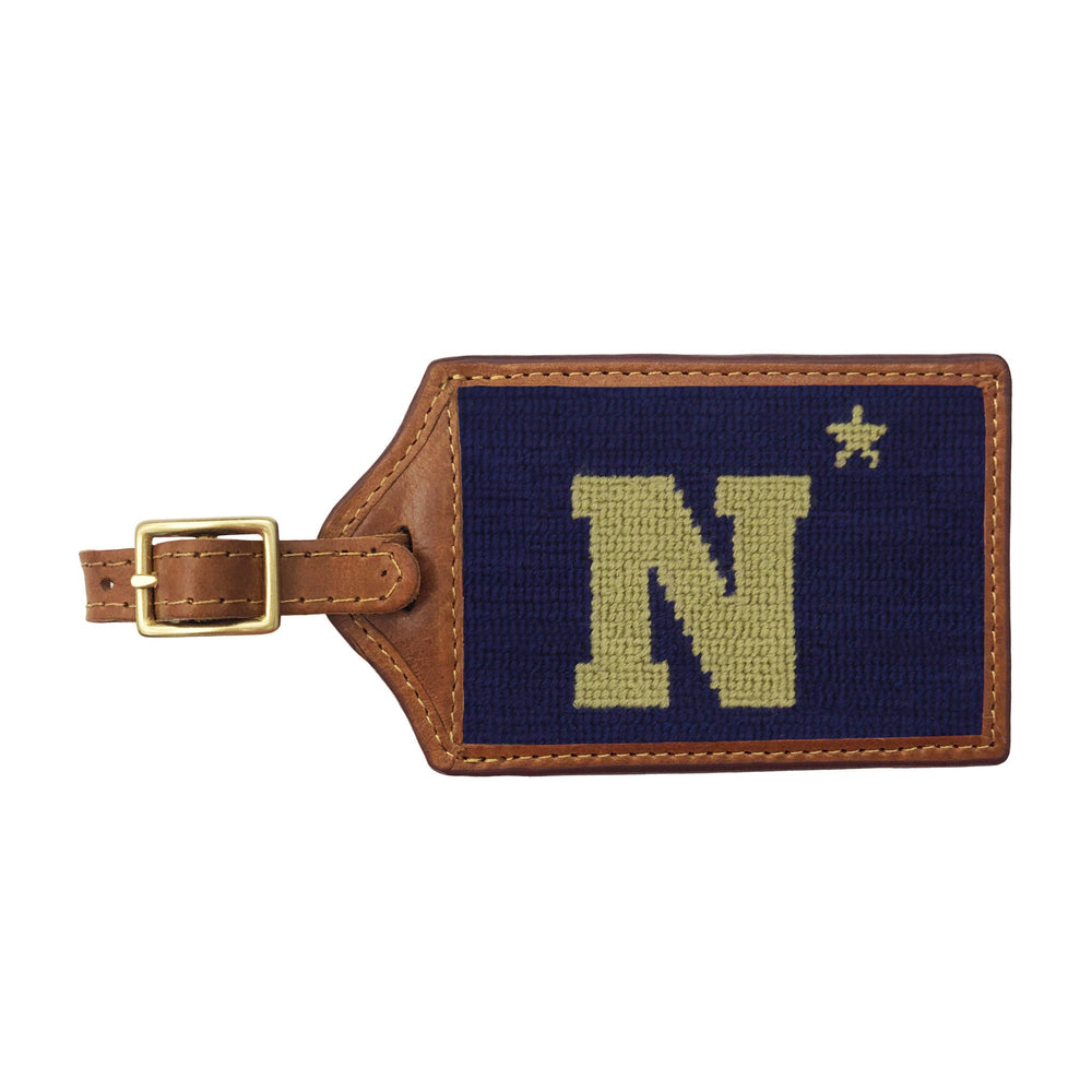 Smathers and Branson Naval Academy Needlepoint Luggage Tag 