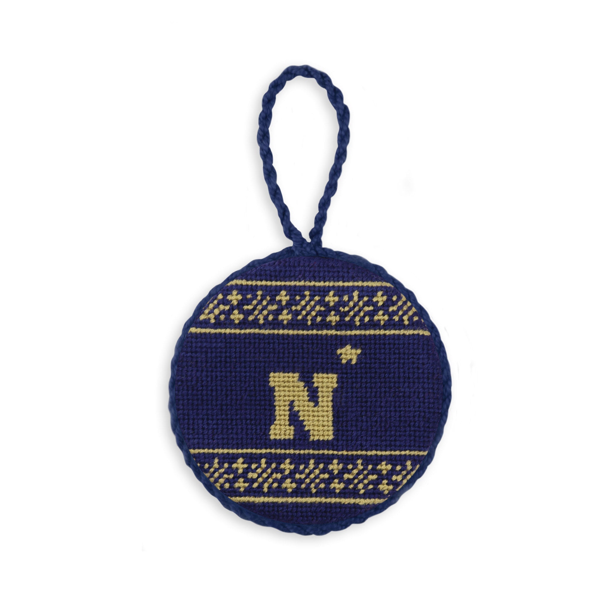 Smathers and Branson Naval Academy Needlepoint Ornament 