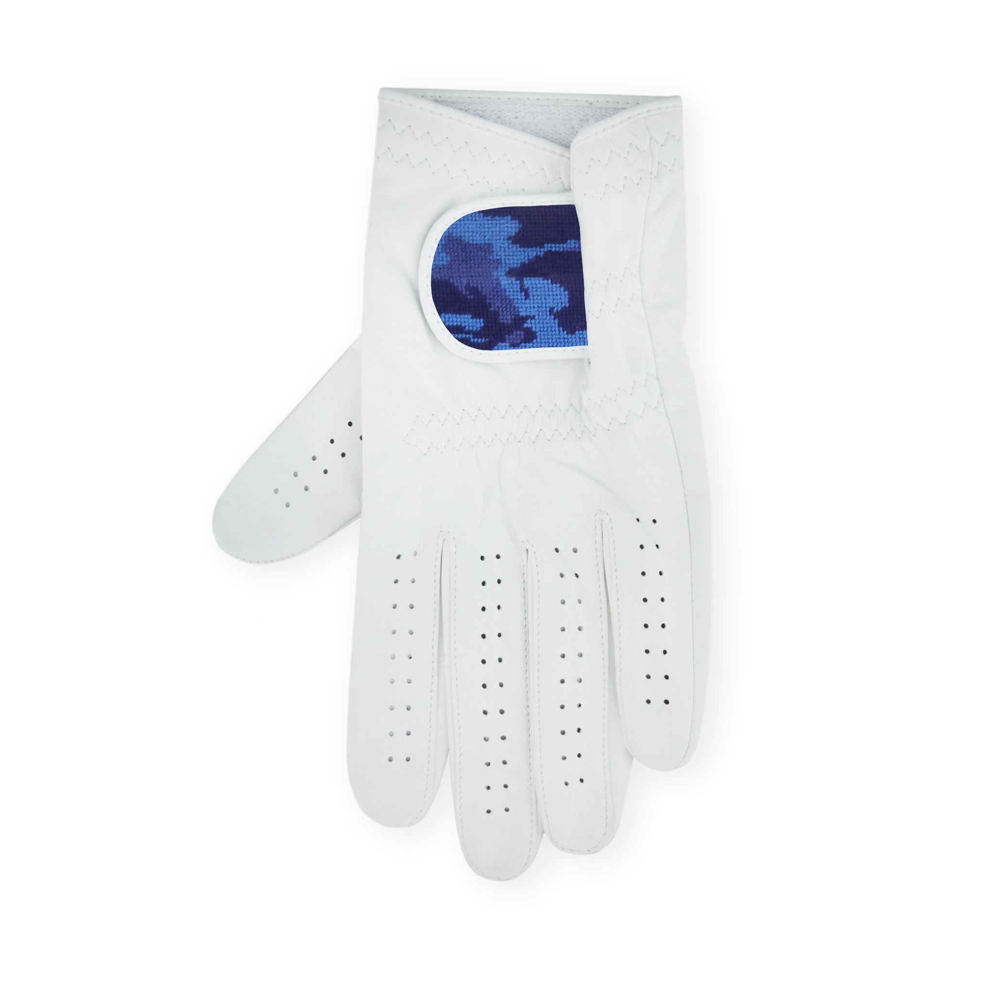 Smathers and Branson Navy Camo Needlepoint Golf Glove 